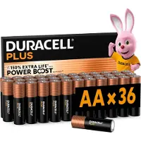 Duracell Plus AA Alkaline-Batterien (36 Stück) 1.5V, LR06