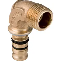 Geberit Mepla Pressfitting Bogen 90 Rotguss 20 mm x 3/4 " AG 602.253.00.5