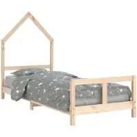 Syfax Kinderbett 80x200 cm Massivholz Kiefer