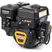 Wiltec LIFAN KP230E E-Start Benzinmotor mit 6,5 PS Einzylinder für Rüttelplatten und Baumaschinen, luftgekühlter 4-Takt Motor mit 19,05 mm Kurbelwelle, OHV-Ventilsteuerung & 223 cc Hubraum