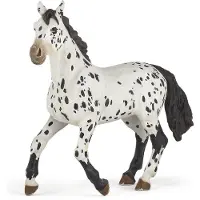 Papo Appaloosa Pferd Schwarz, 37 g
