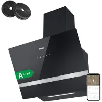 CIARRA Kopffreihaube 60cm A+++ 685 m³/h Dunstabzugshaube WIFI + APP & Touch Control BOOST VM6736HB