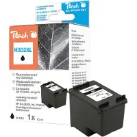 Peach PI300-651, Schwarz, Tinte auf Pigmentbasis, 15 ml, 490 Seiten