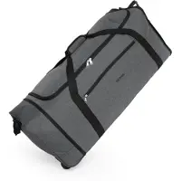 Hauptstadtkoffer blnbag M4 - Große ReisetascheTrolley-Tasche XL mit 2 Rollen, leichte faltbare Rolltasche Travel Bag XXL Reisegepäck Koffer Rollenreisetasche 90L,Black Anthrazit