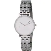 Pierre Cardin Damen Armband-Uhr mit Marken-Kürzel-Print analoge Quarz-Uhr 3ATM 31mm CBV.1539 Silber