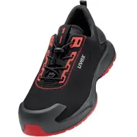 Uvex 1 x-craft Sicherheitsschuh Halbschuhe S3L, schwarz/rot schwarz/rot 45