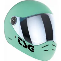 TSG Schutz - Pass 2.0 einfarbiger Helm (+Bonusvisier) - Satin Mintblau -