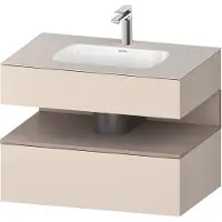 Duravit Einbauwaschtisch-Möbel-Set Qatego 80x55x60cm, ba m/ta m, Kon-WTU, Nischenb
