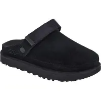 Ugg - Wildledersandalen &ndash; Damen / Frau &ndash; W Goldenstar Clog Black - W Goldenstar Clog Black für Damen aus Leder - Größe 37 - schwarz