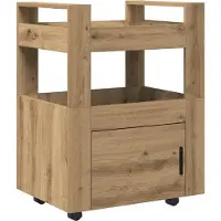 Syfax Küchentrolley Artisan-Eiche 60 x 45 x 80 cm Holzwerkstoff
