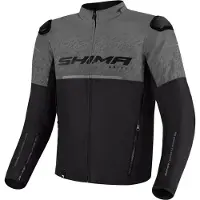 SHIMA Drift Motorrad Textiljacke, schwarz/grau, XL
