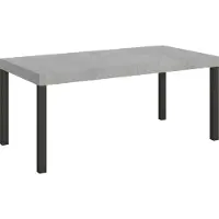 Itamoby Ausziehbarer Tisch 90 x 180/284 cm, Gestell "Everyday Cement Anthrazit".