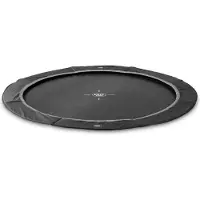 Exit InTerra Sporttrampolin ø244cm, Bodentrampolin, Rund, für Kinder, Schwarz
