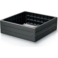 Prosperplast BASE WOODY IBWS Gartenbeet 756 x 756 x 250 mm – Anthrazit – PP-IBWS