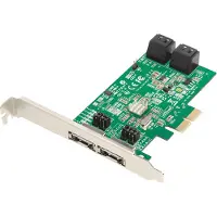 Dawicontrol DC-624E RAID, SATA, PCI Express x2, 0, 1, 5, 10, JBOD, SPAN, 6 Gbit/s, Low Profile PCIe, Marvell 88SE9230