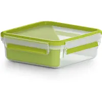 EMSA CLIP & GO Sandwichbox 0,85 L, 0,85 l, Transparent, Polypropylen (PP), Thermoplastisches Elastomer (TPE), Deutschland, 163 mm, 163 mm