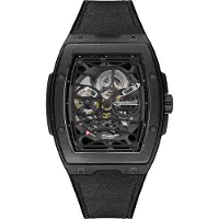 Ingersoll Herren Analog Uhr Elegant PUR/ Alcantara Armbanduhr schwarz UIN12307