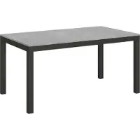 Itamoby Ausziehbarer Tisch 90x160/420 cm Everyday Evolution Cement Anthrazit Gestell