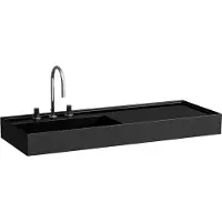 Laufen Waschtisch KARTELL 1200x460mm Abl. re o ÜL 2 HL-Ausf. sw