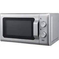 Silva Homeline MWU 20.4, Arbeitsplatte, Solo-Mikrowelle, 17 l, 700 W, Drehregler, Silber