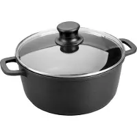 Lacor 25831 Saucepan Fonte ALU 30CM Kochtopf inkl. Deckel, Gusseisen/Gussaluminium, 30 cm Durchmesser, Induktionsherd-geeignet