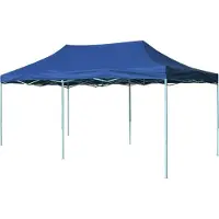 Syfax Faltzelt 3x6 m Blau, faltbar, Pop-Up, wasserdicht, UV-Schutz, Stahlgestell
