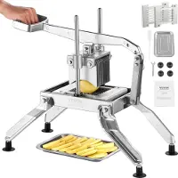Vevor Kommerzieller Gemüseschneider, 1/4 & 1/2 Zoll Tomatenschneider, Gemüseschneider aus Edelstahl & Aluminiumlegierung, Manueller Gemüseschneider, für Tomaten, Zwiebeln, Kartoffeln