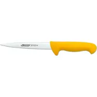 Arcos Sohlenmesser Farbe - Prof 293100 mit Edelstahl Nitrumtaschen und ergonomischer gelber Polypropylenklinge mango und 17 cm Klinge, Vitrine
