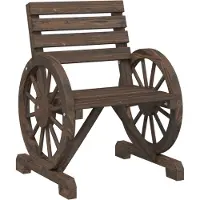 vidaXL Gartenstuhl 58x58x78,5 cm Massivholz Tanne