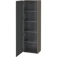 Duravit Hochschrank L-CUBE 500x363x1760mm Ans li fla gr seidenmatt Anschlag links flannel grey seidenmatt