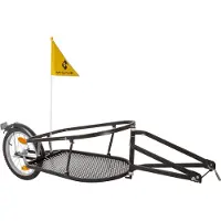 M-Wave Stalwart Single 40 Fahrradanhänger Schwarz Max 27 kg Junge Schwarz Max 27 kg