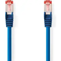 Nedis CAT6-Netzwerkkabel - RJ45 Stecker - RJ45 Stecker - S/FTP - 10.0 m - Rund - LSZH - Blau - Label