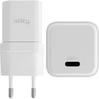 Allity USB-C Netzladegerät 20W, Typ C, leistungsstark, schnell, weiße, kleine Würfel