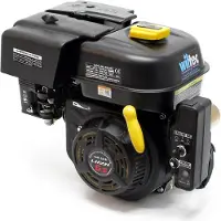 Wiltec LIFAN 168 Einzylinder Benzinmotor mit 6,5 PS Leistung und 12V E-Start für Kleinmaschinen & Karts, luftgekühlter 4-Takt Motor mit 20 mm Kurbelwelle, OHV-Ventilsteuerung & 196 cc Hubraum