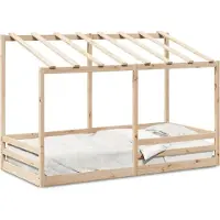 Prolenta Maison Exclusive - Kinderbett mit Dach 80x200 cm Massivholz Kiefer