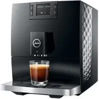 Jura C3 Piano Black (EA) Kaffeevollautomat (Professional Aroma Grinder, Piano Black, 2,6"-Klartext-Display, 200 g Bohnenbehälter, 1,6 l Wassertank)