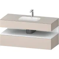 Duravit Einbauwaschtisch-Möbel-Set Qatego 120x55x60cm, w m/ta m, Kon-WTU, Nischenb