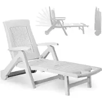 IPAE Progarden Ipae Pro Garden 75329 Liegestuhl Weiß Weiß One Size
