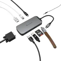 Adam CASA HUB X USB-C 3.1 - Multifunktionaler, kompakter USB-C-Hub mit 10 Anschlüssen