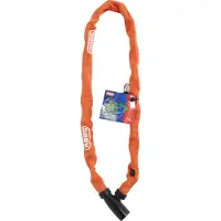 ABUS Kettenschloss 1500 Web – Fahrradschloss aus Spezialstahl – 4 mm dicke Rundkette - -Sicherheitslevel 3 – 60 cm – Zufallsfarbe