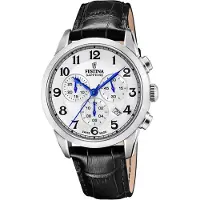 Festina Chronographen Chrono Swiss Made White