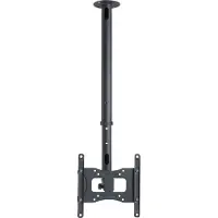 VCM Universal TV Deckenhalterung für 26-40 Zoll bis 30 kg | bis VESA bis 200x200 | höhverstelbar 55-70 cm | TV Halterung 360 Grad schwenkbar drehbar und 15 Grad neigbar | Fernseher Halter - B-DX 200
