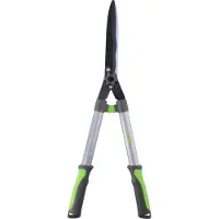 Kinzo Heckenschere 65CM - mit Llaflon-Klingen - Extra stark - Rostfrei - Antihaft-Klingen - Grau/Grün