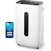 Clean air optima Luftentfeuchter und Luftreiniger - CA-705 SMART - Geeignet bis 50m²/125m³, 200 W, 240 W, 220 - 240 V, 50 Hz, 340 mm, 240 mm