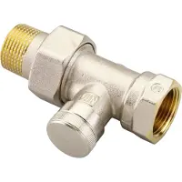 Danfoss Rücklaufverschraubung RLV 20 R 3/4, Durchgang, vernickelt