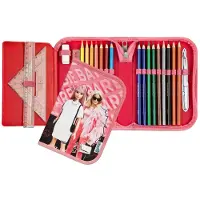 Undercover BABI0445, Weiches Federmäppchen, Pink, Abbildung, Drinnen, Mädchen, Reißverschluss