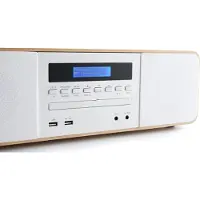 Thomson MIC201IDABBT Micro System mit Qi Ladestation BT/CD/MP3/USB/DAB+, 60 Watt