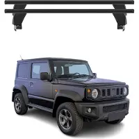 Menabo Dachträger Grundtäger für Suzuki Jimny 2018-2025 ABE Aluminium Schwarz 2x