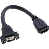InLine HDMI Adapterkabel zum Einbau, HDMI A Buchse/Buchse, vergoldete Kontakte