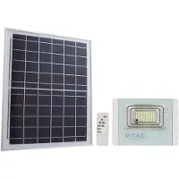 V-TAC Solar LED-Fluter VT-25W, 12 W, 6400 K, mit Panel + Fernbedienung